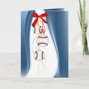 Seizoensbegroetings honkbal feestdagen kaart