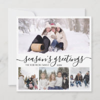 Seizoensbegroetings script Foto Collage Kerstmis