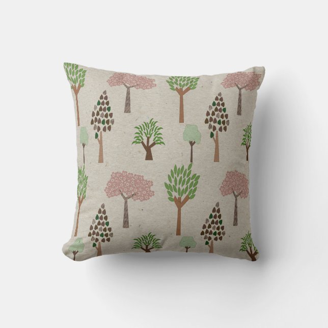 Seizoensbomen Accent Pillow Kussen (Voorkant)