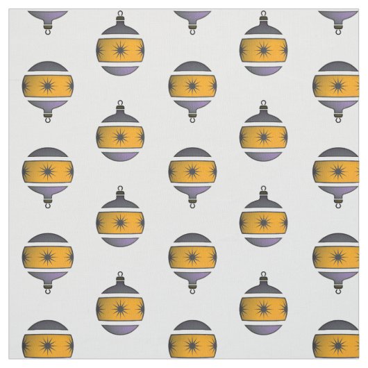 Seizoensboom Wereldbollen Kerstdecoratie Stof (Swatch)