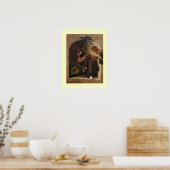 SEIZOENSBRANDSTOFFEN - ZWANGERHEIDgeel bruine crèm Poster (Keuken)