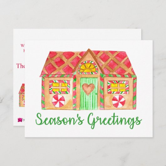 Seizoensbroedhuis Briefkaart (Voorkant / Achterkant)