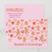 Seizoensbroedkoekjes waterverf briefkaart (Voorkant / Achterkant)