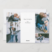 Seizoenscalligrafie Foto Feestdagenkaart (Achterkant)