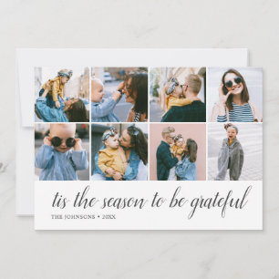 Seizoenscalligrafie Foto Feestdagenkaart