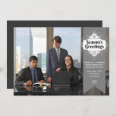 Seizoensdagbouwfotokaart Feestdagenkaart (Voorkant / Achterkant)