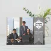 Seizoensdagbouwfotokaart Feestdagenkaart (Staand voorkant)