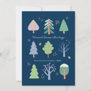 Seizoensdagkerstkaart Kaart