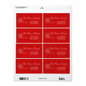 Seizoensdagvakantieadres Etiket (Full Sheet)