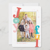 SEIZOENSE feestdag vrolijke lijst typografie Feestdagenkaart (Voorkant)