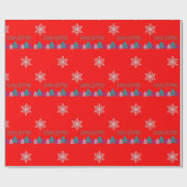 Seizoensend kerstverfpapier cadeaupapier (Vlak)