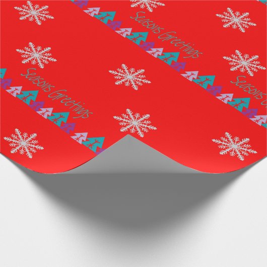 Seizoensend kerstverfpapier cadeaupapier (Hoek)