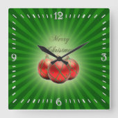 Seizoensenklok Vierkante Klok (Voorkant)