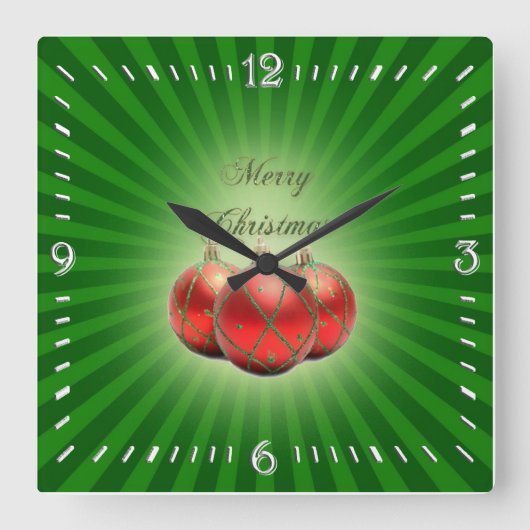 Seizoensenklok Vierkante Klok (Voorkant)