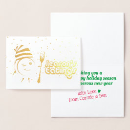 Seizoenseten retro bord kerstkoekjes eten folie kaarten