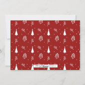 Seizoensfeest kerstfeestdag fotokaart feestdagenkaart (Achterkant)