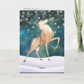 Seizoensfeest met de grote kerstman feestdagen kaart (Achterkant)