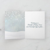 Seizoensfeest met de grote kerstman feestdagen kaart (Binnen)