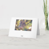 Seizoensfeest met kerstkaart voor vogelfeestdag feestdagen kaart (Achterkant)