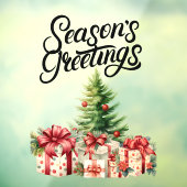 Seizoensfeest met kerstmis raamsticker (Vel 3)