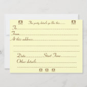 Seizoensfoto van sfeervolle wintersneeuwscène kaart (Achterkant)