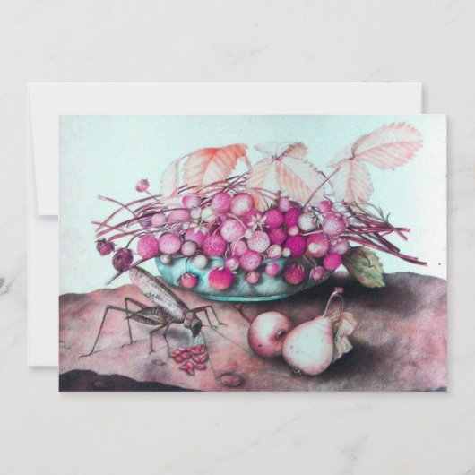 SEIZOENSFRUIT / AARDBEIEN EN PEREN AANKONDIGING (Voorkant)