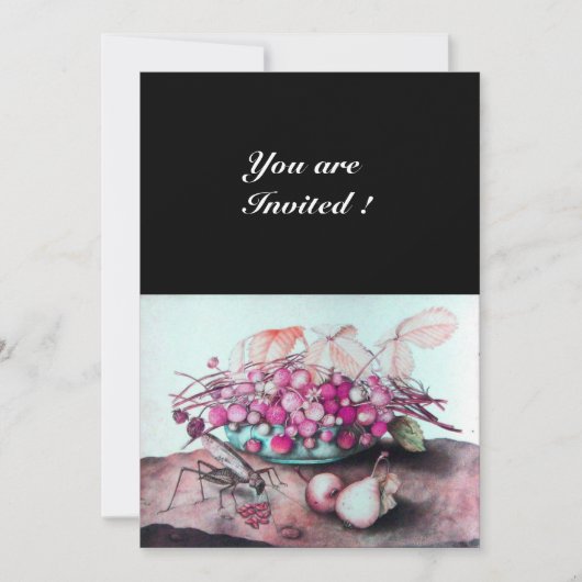 SEIZOENSFRUIT / AARDBEIEN EN PEREN KAART (Voorkant)