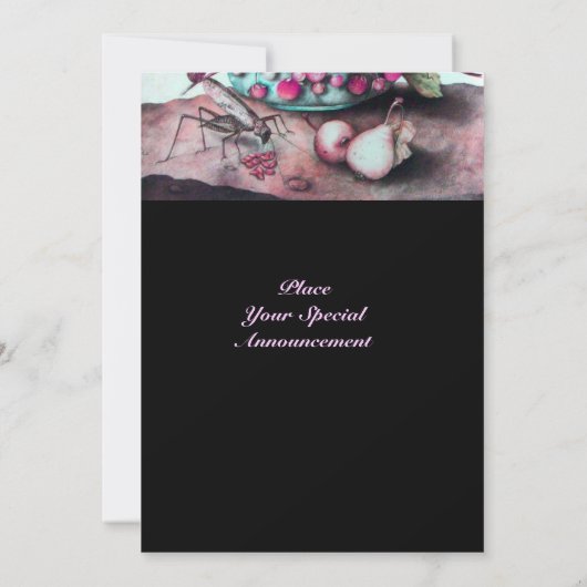 SEIZOENSFRUIT / AARDBEIEN EN PEREN KAART (Achterkant)