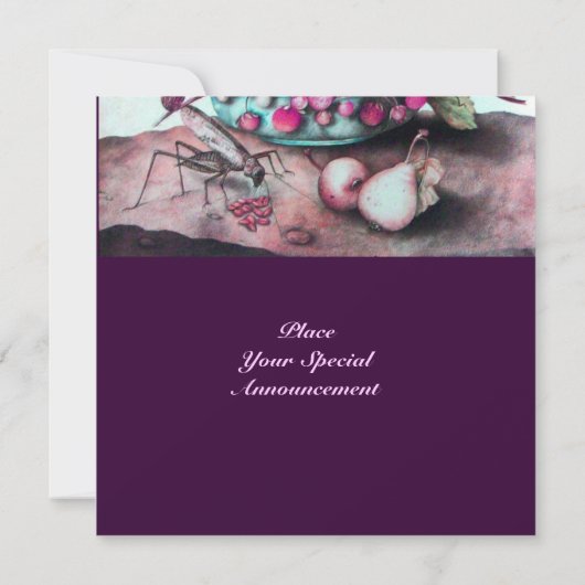 SEIZOENSFRUIT / AARDBEIEN EN PEREN KAART (Achterkant)