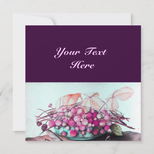 SEIZOENSFRUIT / AARDBEIEN EN PEREN KAART (Achterkant)