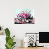 SEIZOENSFRUIT / AARDBEIEN EN PEREN POSTER (Thuiskantoor)