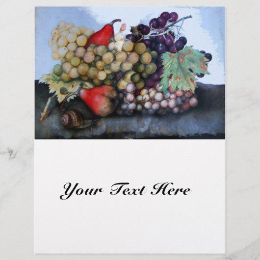 SEIZOENSFRUITEN 1 - DRUIVEN EN PEREN FLYER (Voorkant)