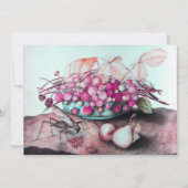 SEIZOENSFRUITEN 3,roze blauw zwart Aankondiging (Voorkant)