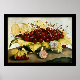 SEIZOENSFRUITEN / KERSEN EN ANJERS POSTER