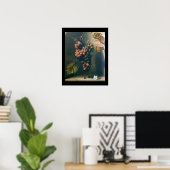 SEIZOENSFRUITEN -PROSPERITEIT geel bruin zwart Poster (Thuiskantoor)