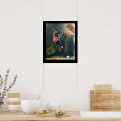 SEIZOENSFRUITEN -PROSPERITEIT geel bruin zwart Poster (Keuken)