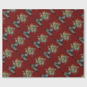 SEIZOENSFRUITEN / TULPEN ,Rood Cadeaupapier (Vlak)