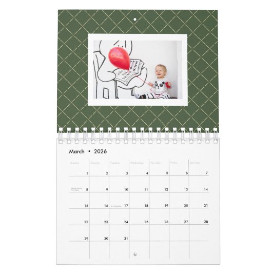 Seizoensgebonden Achtergrondfotokalender Kalender (Mar 2026)