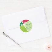 SEIZOENSGEBONDEN ADRES STICKER :: modernsta sneeuw (Envelop)