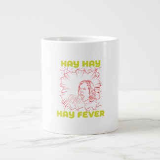 Seizoensgebonden allergieën: hooi, hooi, hooikoort grote koffiekop