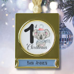 Seizoensgebonden Baby Koala 1st Christmas Keepsake Verguld Banner Ornament<br><div class="desc">Seizoensgebonden Baby Koala 1st Christmas Keepsake Gold Plated Banner Ornament.</div>