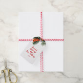 Seizoensgebonden bedrijf Pine Branch Berries Custo Cadeaulabel (Met Touw)