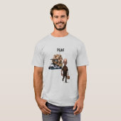 Seizoensgebonden bezorger t-shirt (Voorkant volledig)