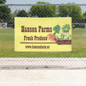 Seizoensgebonden Boerderij langs de weg  Spandoek (Insitu)