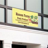 Seizoensgebonden Boerderij langs de weg  Spandoek (Buitenkant Gebouw)