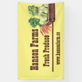 Seizoensgebonden Boerderij langs de weg  Spandoek (Verticaal)