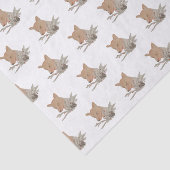 Seizoensgebonden bosvos tissuepapier (Detail)