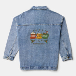 Seizoensgebonden cacaokopjes denim jacket
