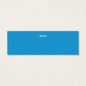 SEIZOENSGEBONDEN CADEAU LABEL :: sneeuwvlok met pa Mini Visitekaartjes (Achterkant)