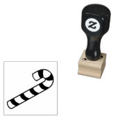 Seizoensgebonden Candy Cane Decor Rubber Stamp Rubberstempel (Gestempeld)